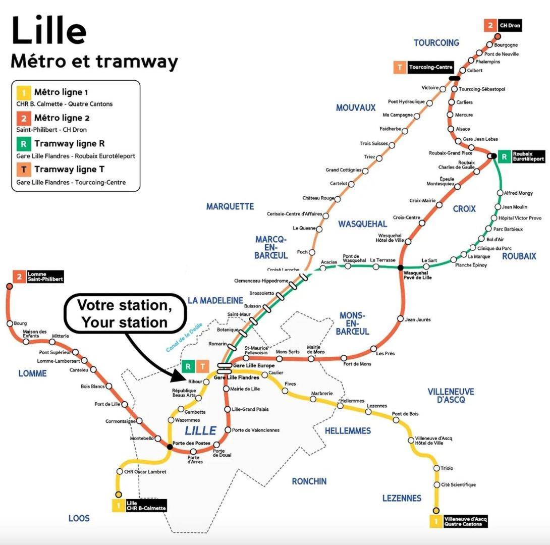 Appartamento Vieux Lille - Appart Lumineux Avec Cachet ! 2Pers Esterno foto